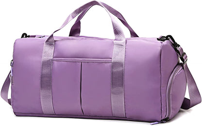 US Sports Gym Travel Duffel Bag Wet Pocket Shoes Compartment Swim Yoga Training