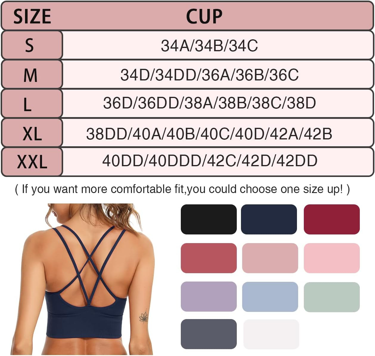 3-Pack Women's Strappy Sports Bra with Crisscross Design for Yoga, Running, and Athletic Workouts